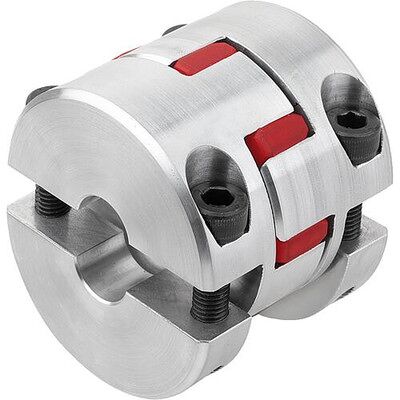 Kipp Elastomer-Klauenkupplung Mit Radialer Klemmnabe Gr.14, D1=12, D2=12, L=32, Aluminium, Komp:Polyurethan, Rot, D4=30 (K1893.14980321212) Kipp Elastomer-Klauenkupplung Mit Radialer Klemmnabe Gr.14, D1=12, D2=12, L=32, Aluminium, Komp:Polyurethan, Rot, D4=30 (K1893.14980321212)