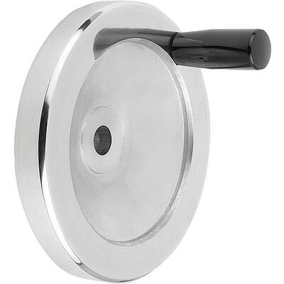 Kipp Scheibenhandrad D1=200 Passbohrung D2=18h7 Aluminium, Komp:Duroplast, Griff Feststehend Kipp Scheibenhandrad D1=200 Passbohrung D2=18h7 Aluminium, Komp:Duroplast, Griff Feststehend