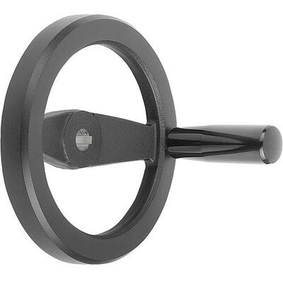 Kipp 2-Speichenhandrad D1=250 Passbohrung Mit Nut D2=22h7, B3=6, T=24,8, Aluminium, Schwarz Pulverbeschichtet, (K0162.51250x22) Kipp 2-Speichenhandrad D1=250 Passbohrung Mit Nut D2=22h7, B3=6, T=24,8, Aluminium, Schwarz Pulverbeschichtet, (K0162.51250x22)