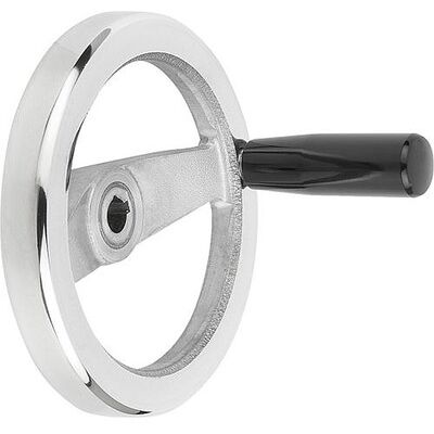 Kipp - 2-Speichenhandrad - Aluminium - Handwheel Kipp - 2-Speichenhandrad - Aluminium - Handwheel