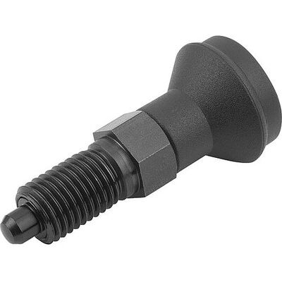 Kipp Arretierbolzen Gr.1 D1=m10x1, D=5, Form:A Ohne Rastnut Ohne Kontermutter, Stahl Gehärtet, Komp:Thermoplast Kipp Arretierbolzen Gr.1 D1=m10x1, D=5, Form:A Ohne Rastnut Ohne Kontermutter, Stahl Gehärtet, Komp:Thermoplast