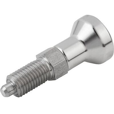 Kipp Arretierbolzen Gr.4 D1=m20x1,5, D=12, Form:A O.Rastnut, O.Kontermutter, Edelstahl 1.4034 Gehärtet, (K0632.001412) Kipp Arretierbolzen Gr.4 D1=m20x1,5, D=12, Form:A O.Rastnut, O.Kontermutter, Edelstahl 1.4034 Gehärtet, (K0632.001412)
