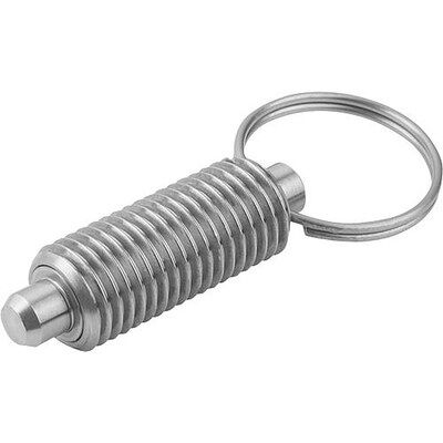 Kipp Arretierbolzen Ohne Bund Gr.1 D1=m10x1, D=5, Form:T Ohne Kontermutter, Edelstahl Gehärtet Kipp Arretierbolzen Ohne Bund Gr.1 D1=m10x1, D=5, Form:T Ohne Kontermutter, Edelstahl Gehärtet