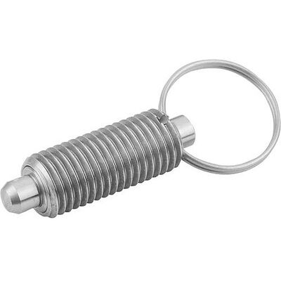 Kipp Arretierbolzen Ohne Bund Gr.1 D1=m10x1, D=5, Form:T Ohne Kontermutter, Edelstahl Ungehärtet Kipp Arretierbolzen Ohne Bund Gr.1 D1=m10x1, D=5, Form:T Ohne Kontermutter, Edelstahl Ungehärtet