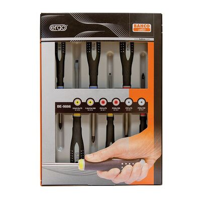 Bahco Ergo™ Schraubendreher-Satz Für Schlitz-, Phillips-, Pozidriv-Schrauben, 6-Teilig Bahco Ergo™ Schraubendreher-Satz Für Schlitz-, Phillips-, Pozidriv-Schrauben, 6-Teilig