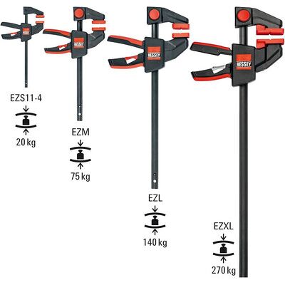 Bessey Einhand-Zwinge Ezs 110 X 40mm, 2 Stück Bessey Einhand-Zwinge Ezs 110 X 40mm, 2 Stück