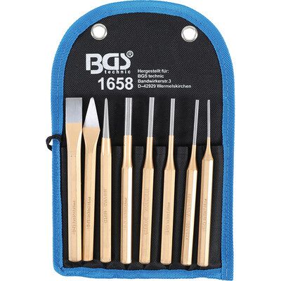 Bgs Splintentreiber-Satz 150mm Inkl. Meißel + Körner 8-Teilig Bgs Splintentreiber-Satz 150mm Inkl. Meißel + Körner 8-Teilig
