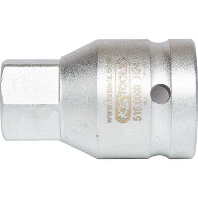 Kstools 3/4" Kraft-Bit-Stecknuss Innensechskant Kurz, 24mm Kstools 3/4" Kraft-Bit-Stecknuss Innensechskant Kurz, 24mm