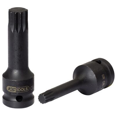 Kstools 1/2" Kraft-Bit-Stecknuss Vielzahn, Lang, M6 Kstools 1/2" Kraft-Bit-Stecknuss Vielzahn, Lang, M6