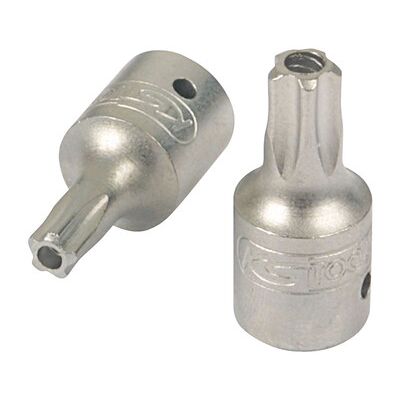 Kstools 1/4" Bit-Stecknuss, Fünfstern Mit Stirnlochbohrung, Ts40 Kstools 1/4" Bit-Stecknuss, Fünfstern Mit Stirnlochbohrung, Ts40