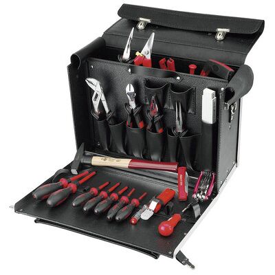 Cimco Modell 176350 Rindleder-Werkzeugkoffer - Elektro-Techniker Cimco Modell 176350 Rindleder-Werkzeugkoffer - Elektro-Techniker