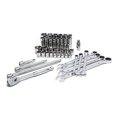 Sata Steckschlüssel-Satz, 3/8", Mit Ratschen-Ringmaulschlüsseln, 42-Teilig Sata Steckschlüssel-Satz, 3/8", Mit Ratschen-Ringmaulschlüsseln, 42-Teilig