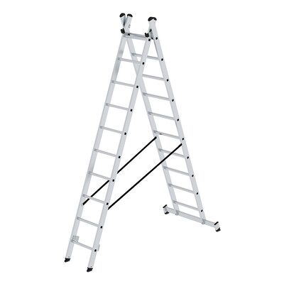 Munk Günzburger Steigtechnik Mehrzweckleiter - 2x10 Sprossen, 5020mm Munk Günzburger Steigtechnik Mehrzweckleiter - 2x10 Sprossen, 5020mm