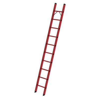 MUNK Günzburger Steigtechnik - Fiberglasleiter - 10 Sprossen - 3000mm MUNK Günzburger Steigtechnik - Fiberglasleiter - 10 Sprossen - 3000mm