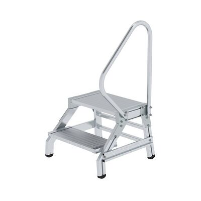 Munk Günzburger Steigtechnik Aluminium-Leiter - 2 Stufen - 400mm H Munk Günzburger Steigtechnik Aluminium-Leiter - 2 Stufen - 400mm H