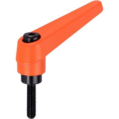 Halder Verstellbare Klemmhebel - 22mm, M10, Orange - Klemmhebel Halder Verstellbare Klemmhebel - 22mm, M10, Orange - Klemmhebel