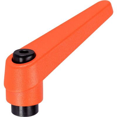 Halder Verstellbare Klemmhebel - Zink, Orange, M10 - Klemmhebel Halder Verstellbare Klemmhebel - Zink, Orange, M10 - Klemmhebel