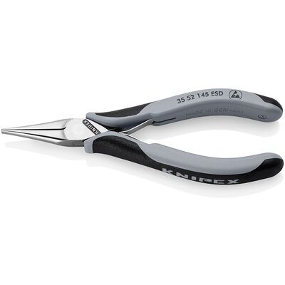 Knipex Elektronik-Greifzangen Esd, Mit Durchgestecktem Gelenk Spiegelpoliert, Mit Mehrkomponenten-Hüllen 145 Mm 3552145esd Knipex Elektronik-Greifzangen Esd, Mit Durchgestecktem Gelenk Spiegelpoliert, Mit Mehrkomponenten-Hüllen 145 Mm 3552145esd