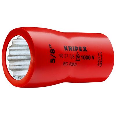 Knipex - 98 37 3/8 Steckschlüsseleinsatz - 12-kant - 3/8 Zoll Antrieb Knipex - 98 37 3/8 Steckschlüsseleinsatz - 12-kant - 3/8 Zoll Antrieb
