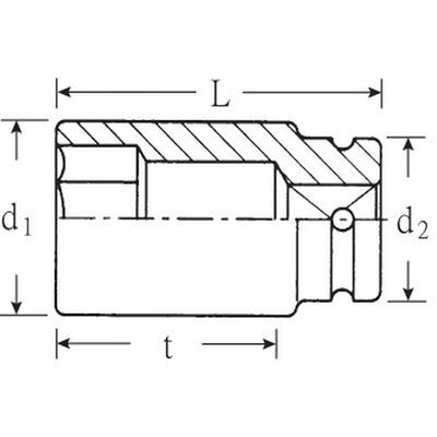 Stahlwille Impact-Steckschlüssel 3/4" Langes Modell Stahlwille Impact-Steckschlüssel 3/4" Langes Modell