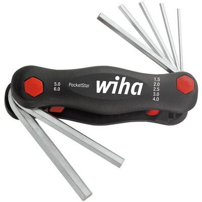 Wiha Winkelschraubendreher 351 Pk7 Im Klapphalter Pocketstar, 7-Teilig 1,5-6mm Wiha Winkelschraubendreher 351 Pk7 Im Klapphalter Pocketstar, 7-Teilig 1,5-6mm