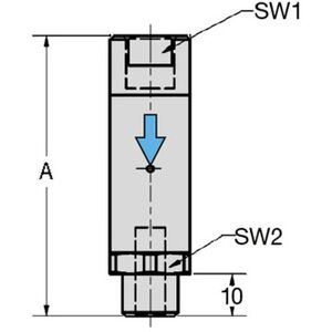 Riegler Inline-Druckregler, Ig/ag, Mit Sekundärentlüftung, G 1/4, 2 Bar (638.32) Riegler Inline-Druckregler, Ig/ag, Mit Sekundärentlüftung, G 1/4, 2 Bar (638.32)