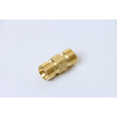 Elmag - Doppelnippel Links-Gewinde Ag 3/8 x Ag 3/8 - Brass LH - Nippel Elmag - Doppelnippel Links-Gewinde Ag 3/8 x Ag 3/8 - Brass LH - Nippel