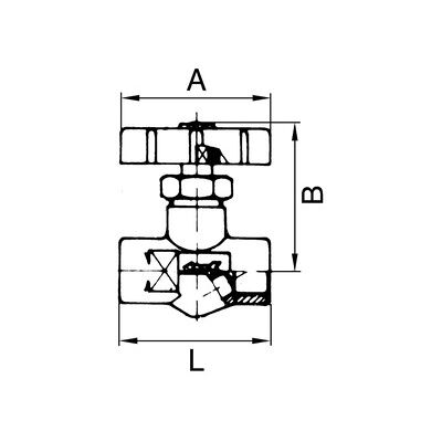 Riegler Nadelventil, Messing, Mit Feinregulierung, G 3/8 Ag, Dn 4 (213.41) Riegler Nadelventil, Messing, Mit Feinregulierung, G 3/8 Ag, Dn 4 (213.41)