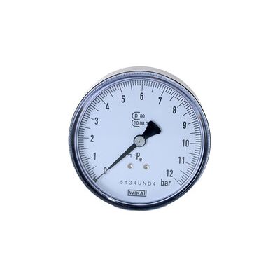 Elmag Druckmanometer 0-10 Bar Eichfähig, Ø80mm, 1/4" Außengewinde Hinten Elmag Druckmanometer 0-10 Bar Eichfähig, Ø80mm, 1/4" Außengewinde Hinten