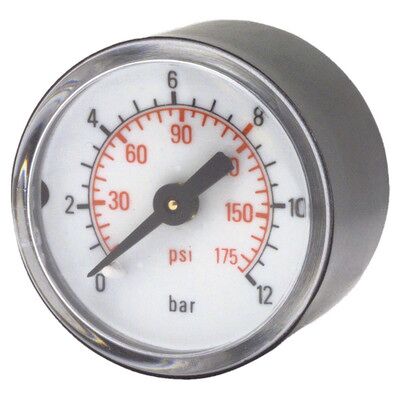Elmag Druckmanometer 0-16 Bar Ø50mm, 1/4" Außengewinde Hinten Elmag Druckmanometer 0-16 Bar Ø50mm, 1/4" Außengewinde Hinten