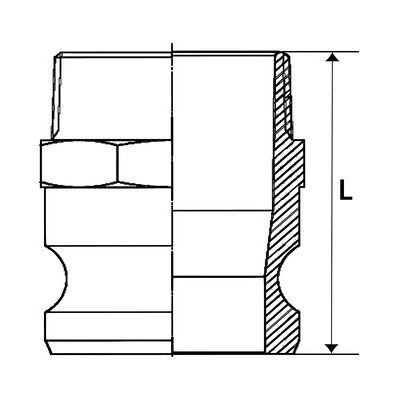 Riegler Kamlok-Schnellkupplungsstecker Mit Ag, Typ F, Es 1.4401, R 3/4 (1116.34-Es) Riegler Kamlok-Schnellkupplungsstecker Mit Ag, Typ F, Es 1.4401, R 3/4 (1116.34-Es)