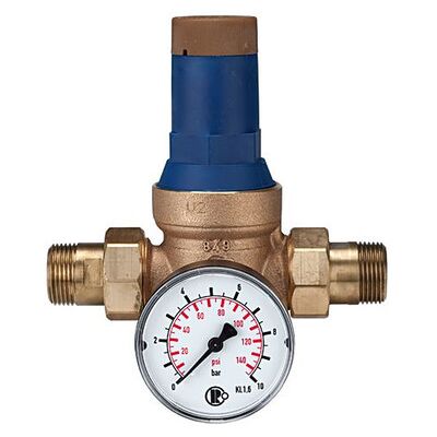 Riegler Druckregler Für Trinkwasser, Dvgw-Geprüft, R 3/4", 1,5 - 6 Bar Riegler Druckregler Für Trinkwasser, Dvgw-Geprüft, R 3/4", 1,5 - 6 Bar