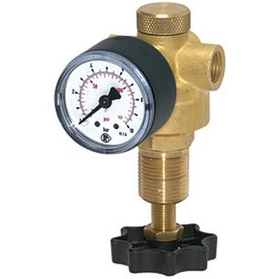 Riegler Druckregler Für Wasser, Inkl. Manometer, G 1/4", 0,5 - 6 Bar Riegler Druckregler Für Wasser, Inkl. Manometer, G 1/4", 0,5 - 6 Bar