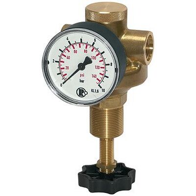 Riegler Druckregler Für Wasser, Inkl. Manometer, G 1/2", 0,5 - 6 Bar Riegler Druckregler Für Wasser, Inkl. Manometer, G 1/2", 0,5 - 6 Bar