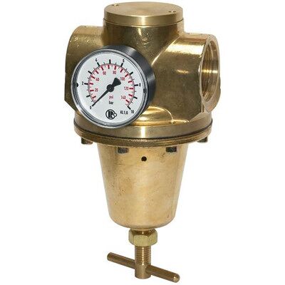 Riegler Druckregler Für Wasser, Inkl. Manometer, G 1.1/2", 0,5 - 10 Bar Riegler Druckregler Für Wasser, Inkl. Manometer, G 1.1/2", 0,5 - 10 Bar