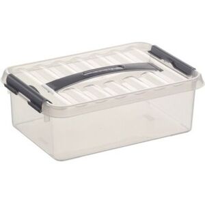 Sunware Q-Line Aufbewahrungsbox 4L Transparent/Grau - Aufbewahrbox Sunware Q-Line Aufbewahrungsbox 4L Transparent/Grau - Aufbewahrbox