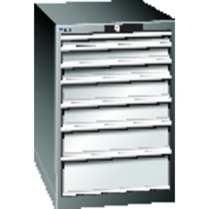 Lista Schubladenschrank Grau-Metallic/lichtgrau H850, 7 Schubladen Lista Schubladenschrank Grau-Metallic/lichtgrau H850, 7 Schubladen