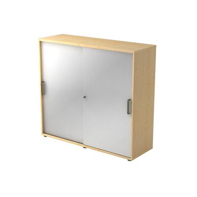 hjh OFFICE PRO BETA 1753S - Silber Platzsparender Schiebetürenschrank hjh OFFICE PRO BETA 1753S - Silber Platzsparender Schiebetürenschrank
