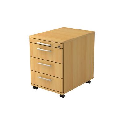 hjh OFFICE PRO SIGNA AC30 RE - Faggio Holz 3-Schubladen Rollcontainer hjh OFFICE PRO SIGNA AC30 RE - Faggio Holz 3-Schubladen Rollcontainer