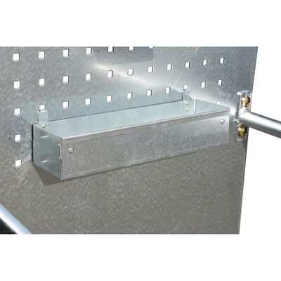 Eurokraft Pro Mobiler Fassungstrichter - 60L, Verzinkter Stahl Eurokraft Pro Mobiler Fassungstrichter - 60L, Verzinkter Stahl
