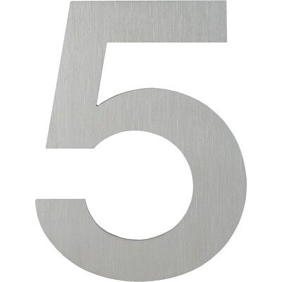 Hoppe E600-609 Hausnummer 5 Edelstahl - Hausnummer Hoppe E600-609 Hausnummer 5 Edelstahl - Hausnummer