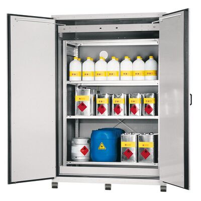 Asecos Fass-Schrank Xl90.222.155.Wdas Lichtgr F.Fässer 200liter, 2224x1555x1018mm Asecos Fass-Schrank Xl90.222.155.Wdas Lichtgr F.Fässer 200liter, 2224x1555x1018mm