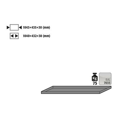 Asecos Fachboden Stahlblech Beschichtet Glatt Für Q90/s90 B1200, 1043 X 435 X 30mm Asecos Fachboden Stahlblech Beschichtet Glatt Für Q90/s90 B1200, 1043 X 435 X 30mm