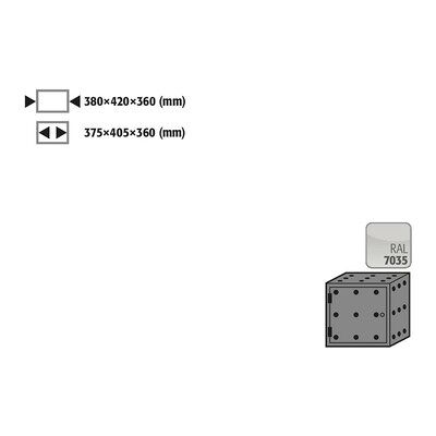 Asecos Lagerbox Stahlbl. Pulverb. F. Schrankbreite 1200mm, B380 T420 H360mm Asecos Lagerbox Stahlbl. Pulverb. F. Schrankbreite 1200mm, B380 T420 H360mm