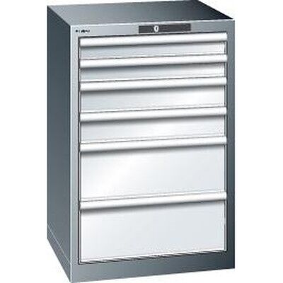 Lista Schubladenschrank Grau-Metallic/lichtgrau H850, 6 Schubladen Lista Schubladenschrank Grau-Metallic/lichtgrau H850, 6 Schubladen