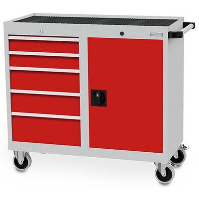 Bedrunka+hirth Werkstattwagen Tiefe 500 Mm, R 18-16, 5 X Schublade, 1 X Flügeltüre, Maße In Mm (B X T X H): 1060 X 500 X 995 Bedrunka+hirth Werkstattwagen Tiefe 500 Mm, R 18-16, 5 X Schublade, 1 X Flügeltüre, Maße In Mm (B X T X H): 1060 X 500 X 995