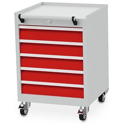 Bedrunka+hirth Mobiler Schubladenschrank Tiefe 500 Mm, R 18-16, 5 X Schublade, Maße In Mm (B X T X H): 530 X 500 X 750 Bedrunka+hirth Mobiler Schubladenschrank Tiefe 500 Mm, R 18-16, 5 X Schublade, Maße In Mm (B X T X H): 530 X 500 X 750