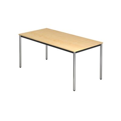 HAMMERBACHER Konferenztisch FSC-zertifiziert - Rechteckig, Chrom, 160x80x72 cm HAMMERBACHER Konferenztisch FSC-zertifiziert - Rechteckig, Chrom, 160x80x72 cm