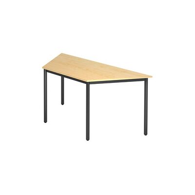 hjh OFFICE PRO DORAN DRTR D - Esdoorn 160 x 69 - Schwarzes Rundrohr - Konferenztisch hjh OFFICE PRO DORAN DRTR D - Esdoorn 160 x 69 - Schwarzes Rundrohr - Konferenztisch