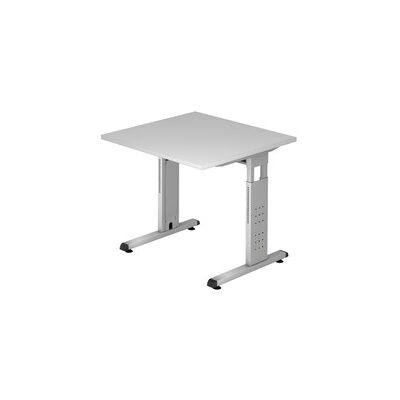 Kaiserkraft FINO - Höhenverstellbarer C-Tisch 800x800mm, Hellgrau Kaiserkraft FINO - Höhenverstellbarer C-Tisch 800x800mm, Hellgrau